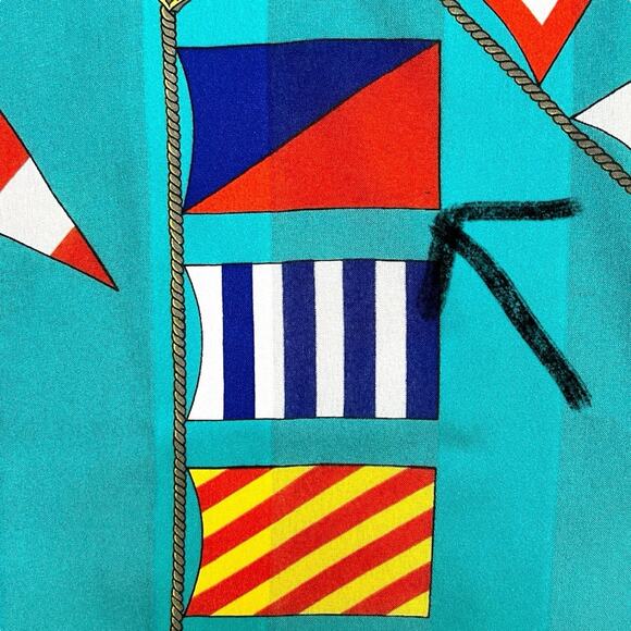 Womens Fashion Neck Scarf Signal Nautical Flags Sailing Blue Square 30x30 - Picture 10 of 10